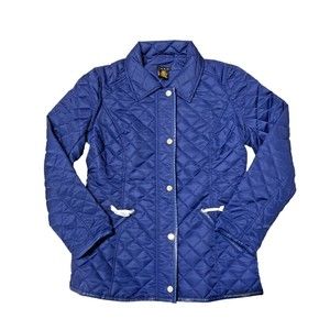 IMAN Platinum Women's Couture Quilted Convertible Jacket to Vest - Blue XS NWT